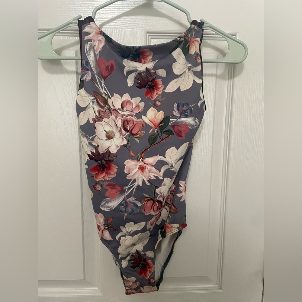 Eleve Dancewear Floral Leotard Child Large